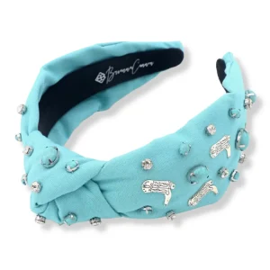 Let's Go Girls Turquoise Boot Headband-Brianna Cannon Sale