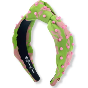 Lime and Rose Silk Headband-Brianna Cannon Fashion