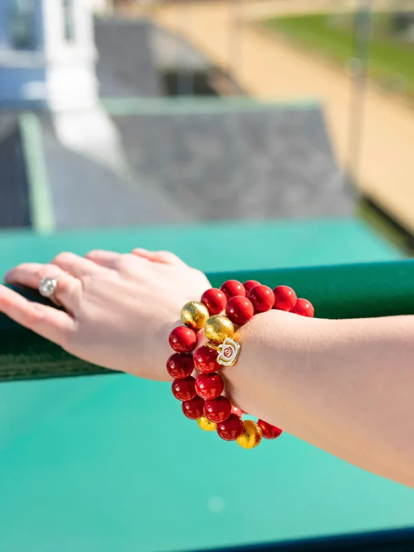 Limited Edition Kentucky Derby 150th Anniversary Beaded Bracelet with Charm-Brianna Cannon Best