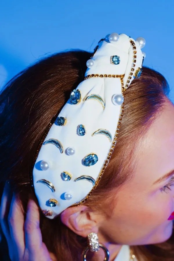 Los Angeles Chargers White Logo Headband-Brianna Cannon Fashion