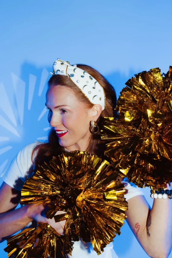 Los Angeles Chargers White Logo Headband-Brianna Cannon Fashion