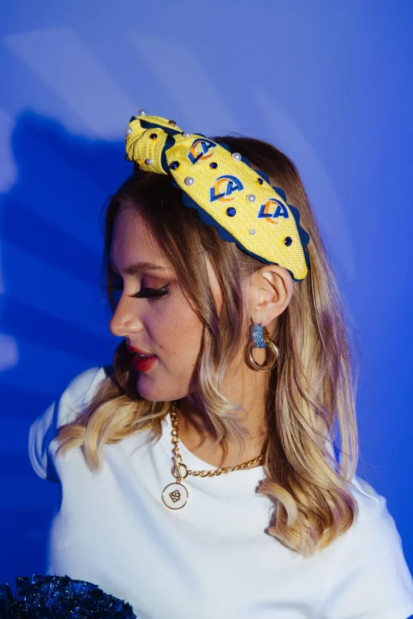 Los Angeles Rams Adult Cross Stitch Headband-Brianna Cannon Best