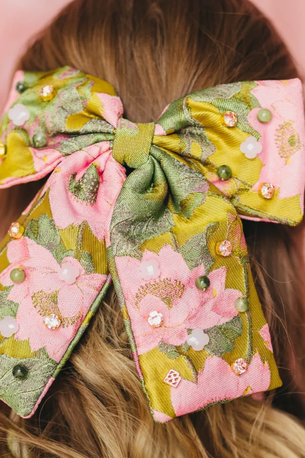 Lotus and Lilly Pads Bow Barrette-Brianna Cannon Online