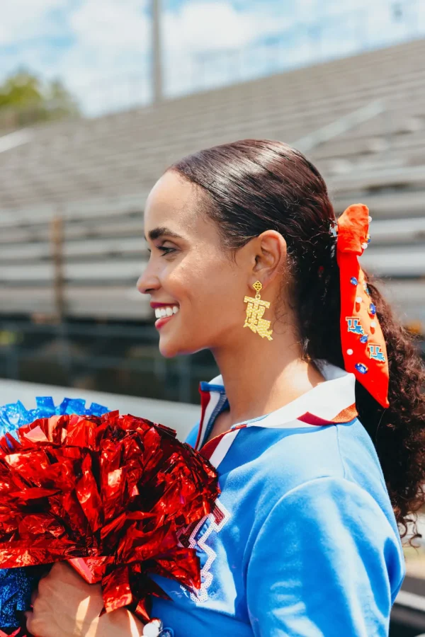 Louisiana Tech Gold Logo Earring with BC Logo-Brianna Cannon Sale