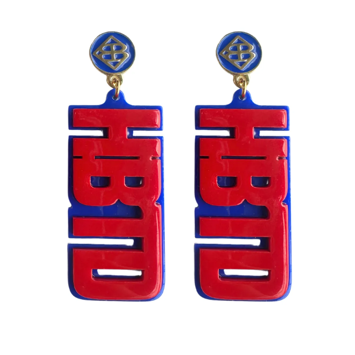 louisiana_tech_red_hbtd_e_0.webp Louisiana Tech Red HBTD Earrings-Brianna Cannon Online