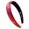 Louisiana Tech Red Thin Embroidered Headband-Brianna Cannon Fashion