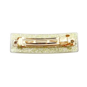 LSU Gold GEAUX TIGERS Rectangle Barrette Clip-Brianna Cannon Outlet