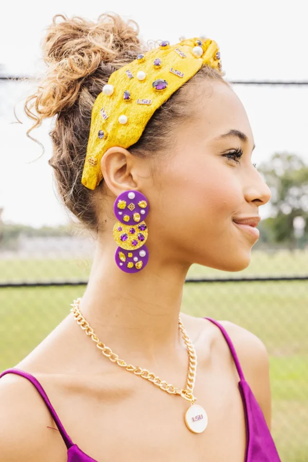 LSU Gold Logo Headband-Brianna Cannon Best
