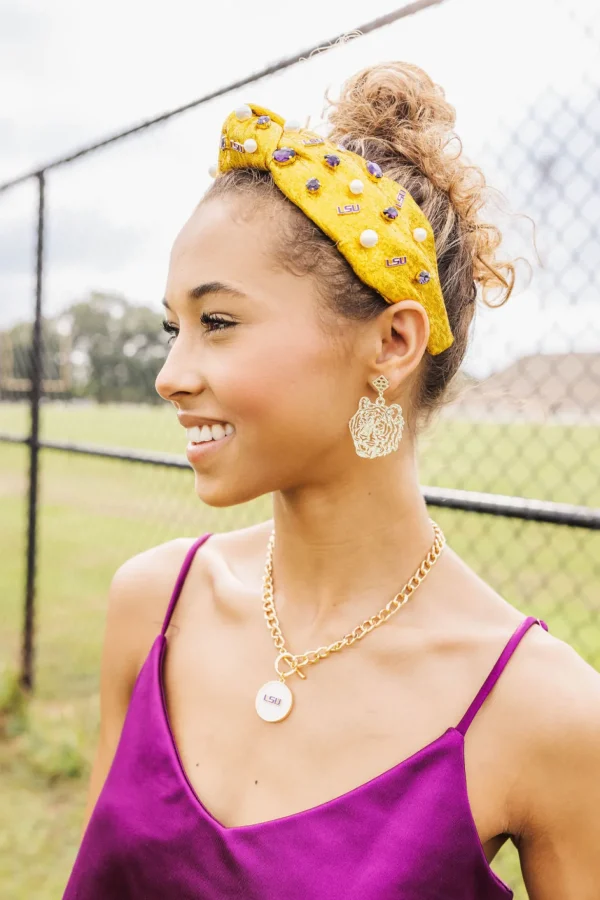 LSU Gold Logo Headband-Brianna Cannon Best