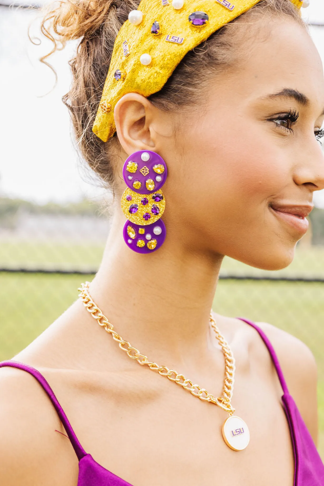 lsu_logo_necklace_2.webp LSU Logo Necklace-Brianna Cannon Fashion