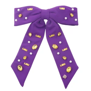 LSU Purple Bow Barrette-Brianna Cannon Sale