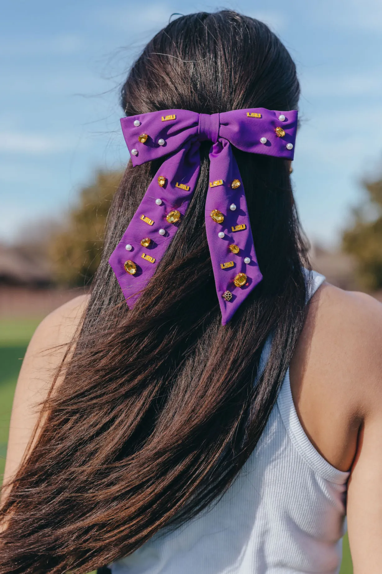 lsu_purple_bow_barrette_1.webp LSU Purple Bow Barrette-Brianna Cannon Sale