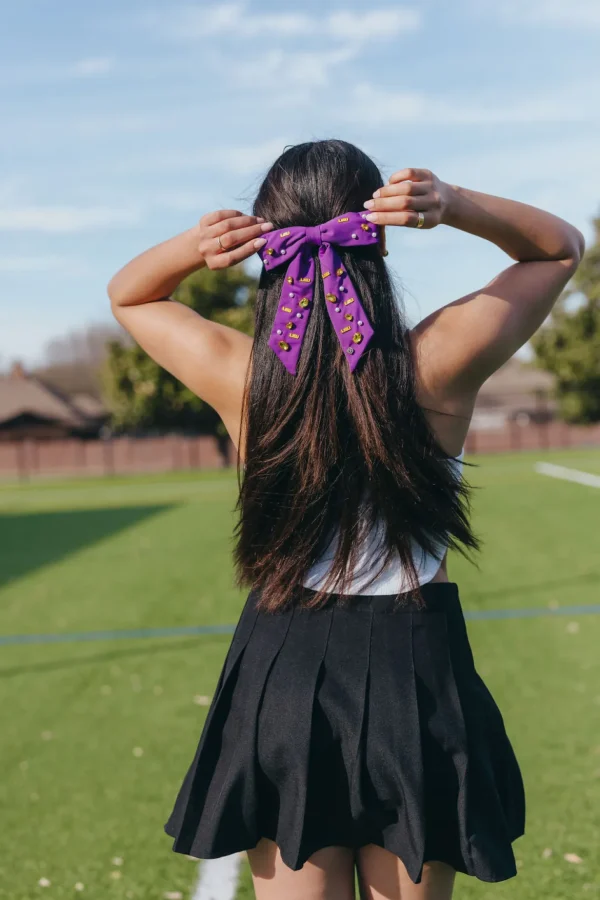 LSU Purple Bow Barrette-Brianna Cannon Sale