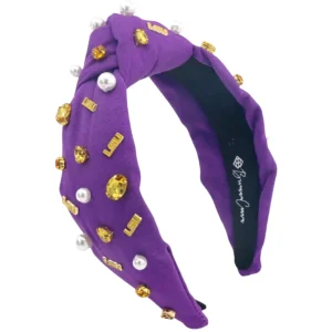 LSU Purple Logo Headband-Brianna Cannon Fashion