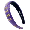 LSU Purple Thin Embroidered Headband-Brianna Cannon Outlet