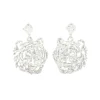 LSU Silver Tiger Earring with BC Logo-Brianna Cannon Discount