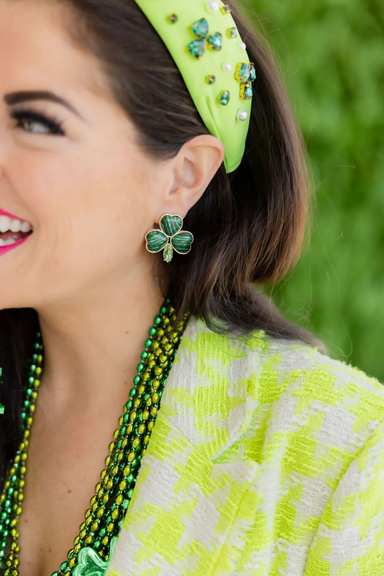 malachite_shamrock_studs_1.webp Malachite Shamrock Studs-Brianna Cannon Online