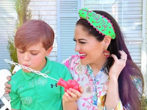 Mama Headband with Ric Rac Trim-Brianna Cannon Clearance