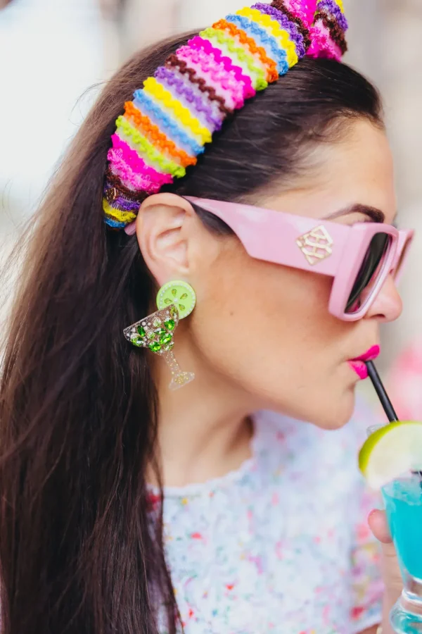 Margarita Earrings with Green Crystals-Brianna Cannon Online