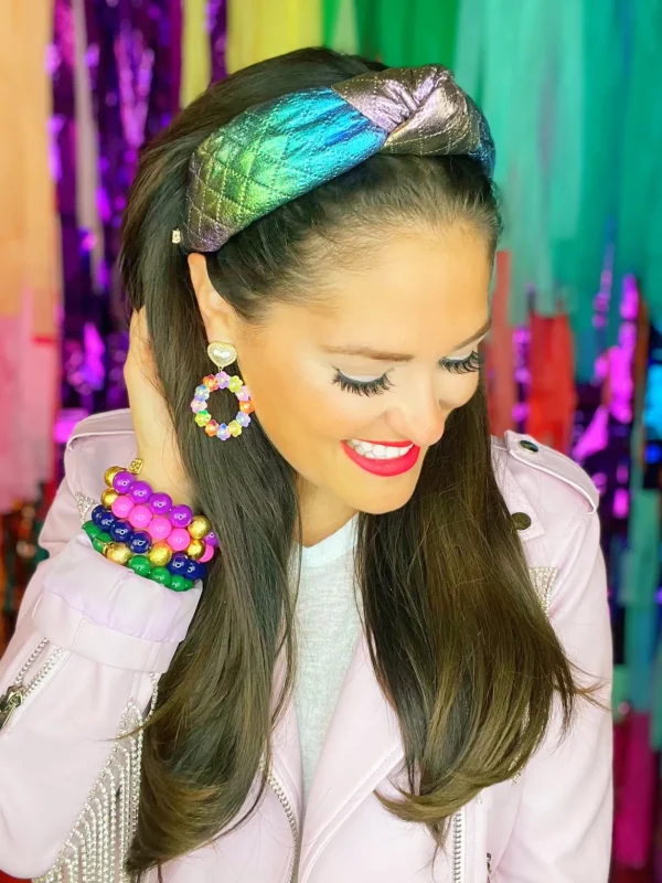 Mermaid Shimmer Quilted Puff Headband-Brianna Cannon New