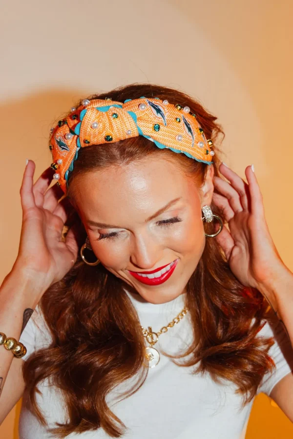 Miami Dolphins Adult Cross Stitch Headband-Brianna Cannon Online