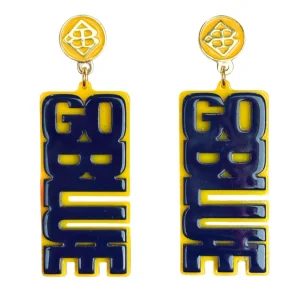 Michigan Blue GO BLUE Earrings-Brianna Cannon Hot