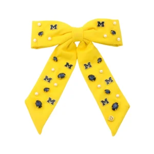 Michigan Maize Bow Barrette-Brianna Cannon Clearance