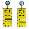 Michigan Maize GO BLUE Earrings-Brianna Cannon Outlet