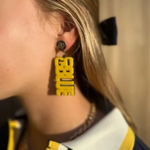Michigan Maize GO BLUE Earrings-Brianna Cannon Outlet