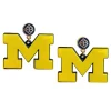 Michigan Maize Logo Earrings-Brianna Cannon Discount