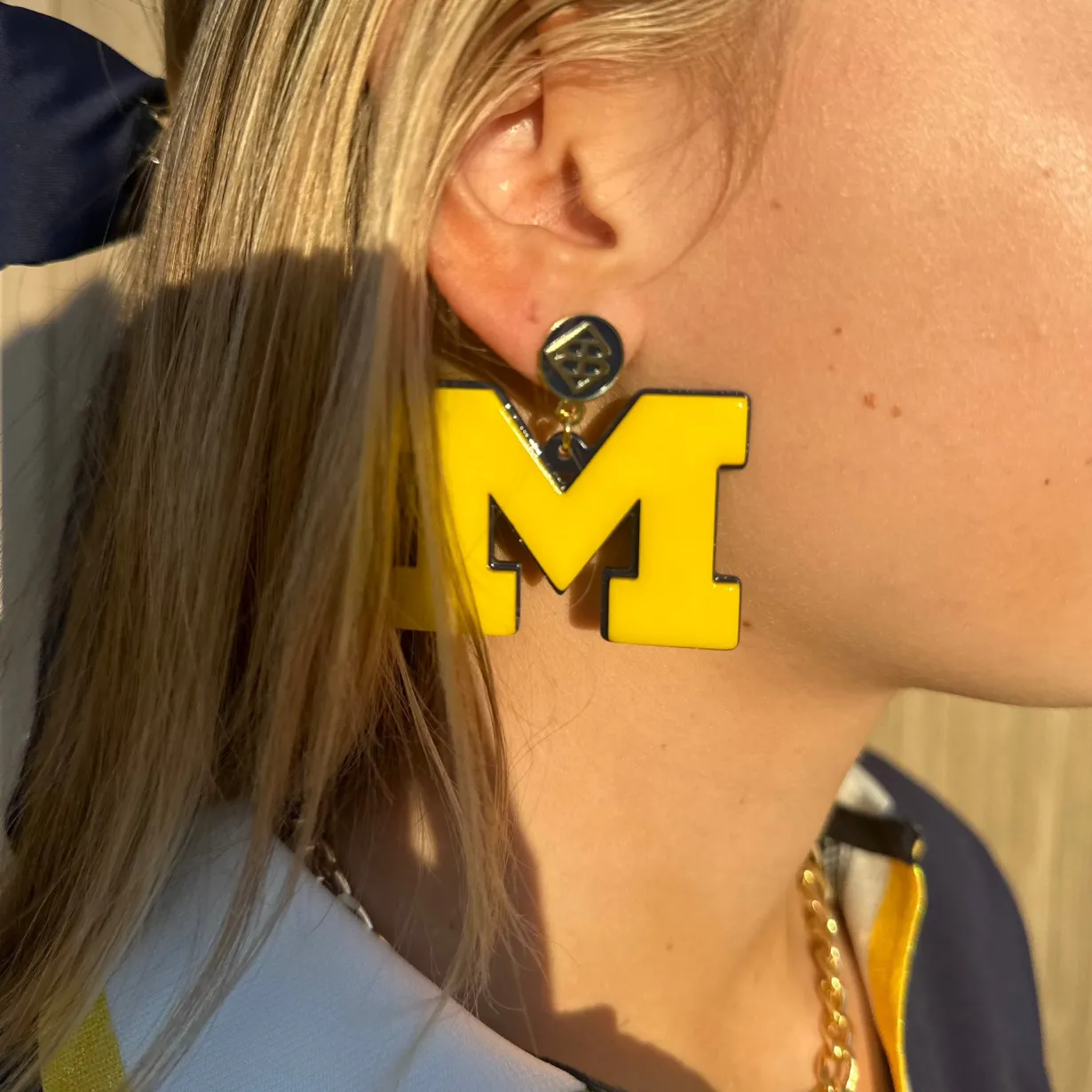 michigan_maize_logo_earri_1.webp Michigan Maize Logo Earrings-Brianna Cannon Discount