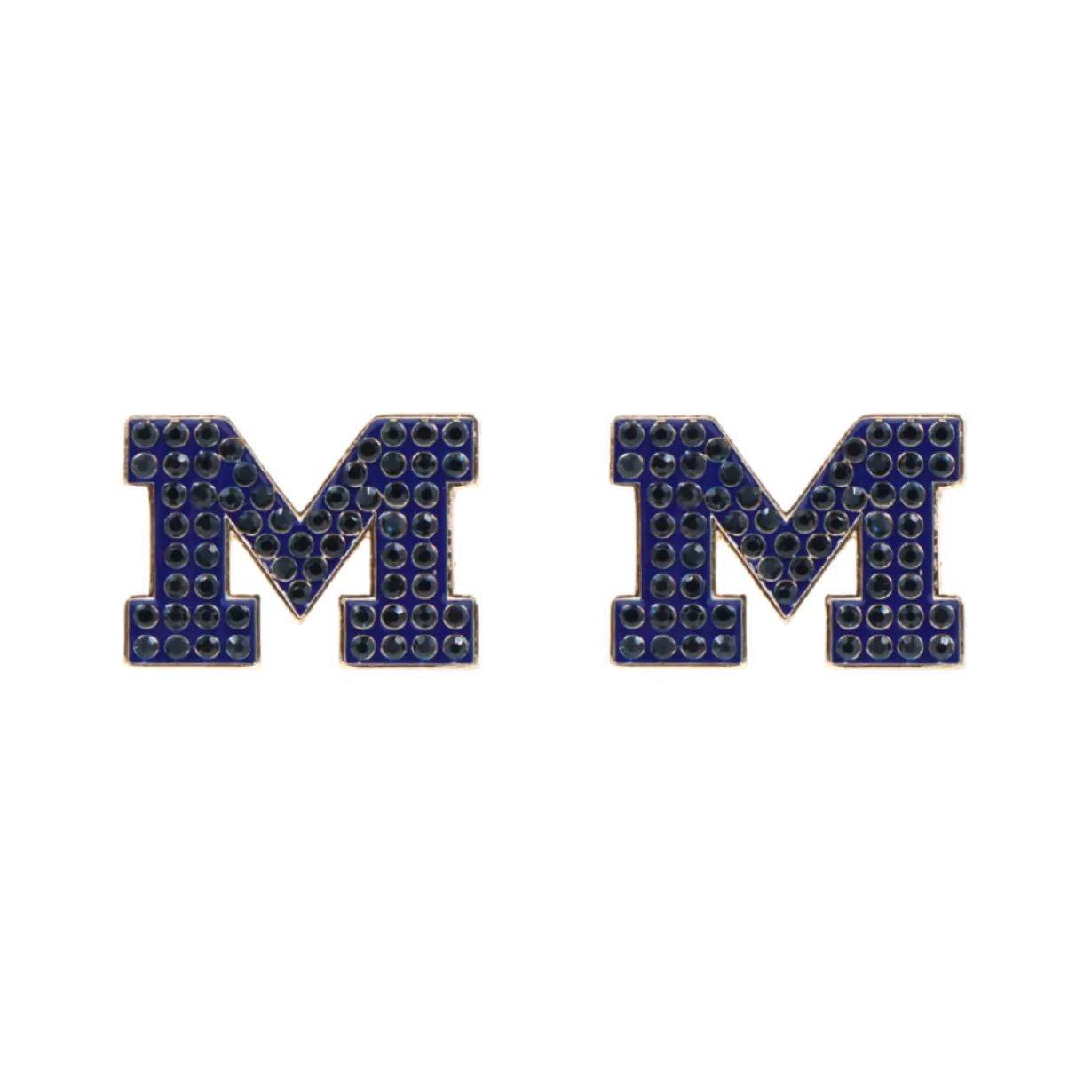 michigan_pav_logo_studs_0.webp Michigan Pavé Logo Studs-Brianna Cannon Best