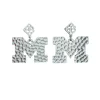 Michigan Silver Logo Earring with BC Logo-Brianna Cannon Best