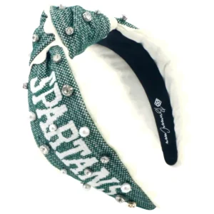 Michigan State Adult SPARTANS Cross Stitch Headband-Brianna Cannon Discount