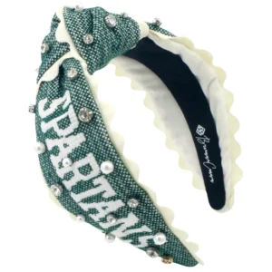 Michigan State Adult SPARTANS Cross Stitch Headband-Brianna Cannon Discount