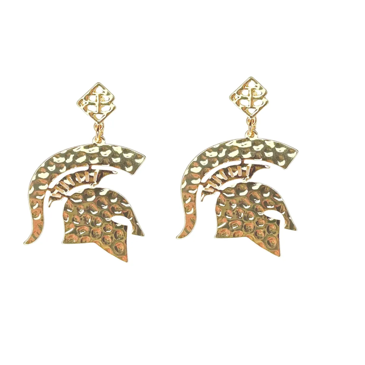 michigan_state_gold_logo__0.webp Michigan State Gold Logo Earring with BC Logo-Brianna Cannon Fashion
