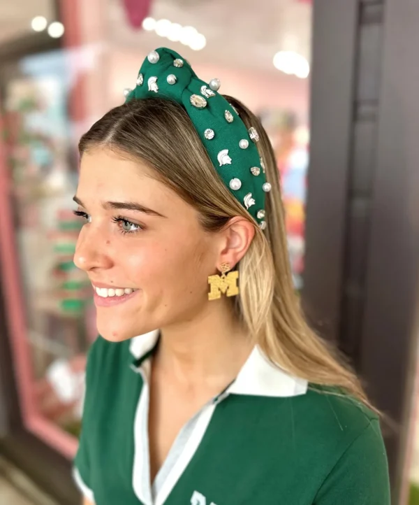 Michigan State Green Logo Headband-Brianna Cannon New
