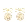 Michigan State Logo Pearl Medallion Earring-Brianna Cannon Hot