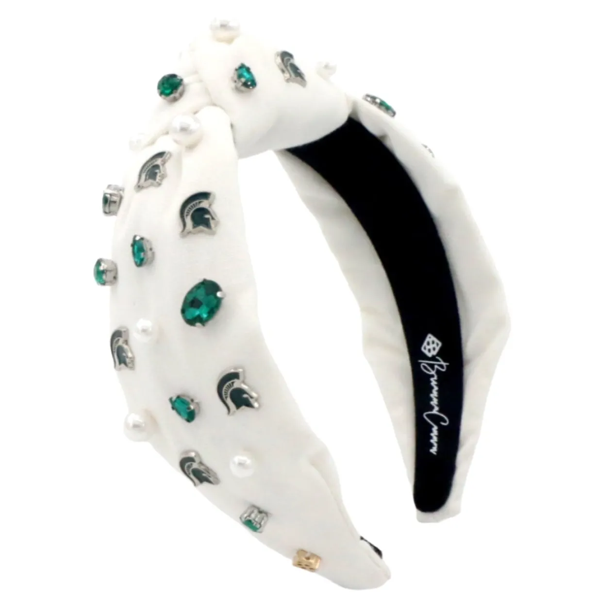 michigan_state_white_logo_0.webp Michigan State White Logo Headband-Brianna Cannon New