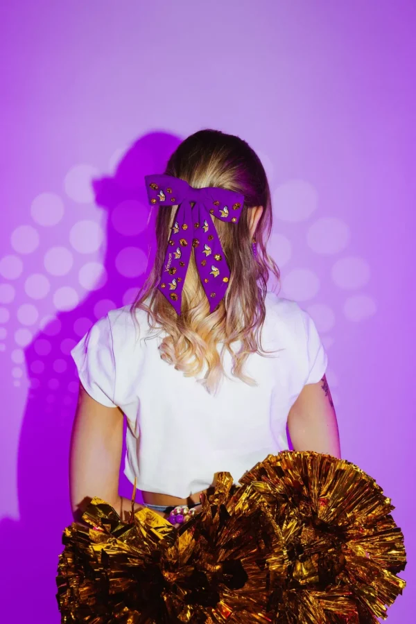 Minnesota Vikings Purple Bow Barrette-Brianna Cannon Discount