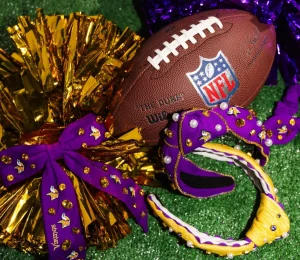 Minnesota Vikings Purple Bow Barrette-Brianna Cannon Discount