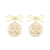 Mississippi State Logo Pearl Medallion Earring-Brianna Cannon Sale