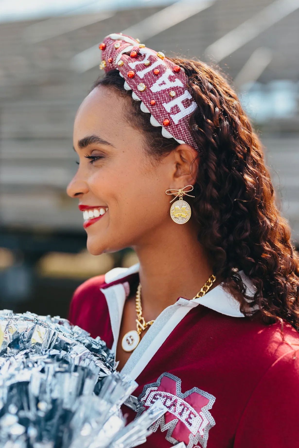 mississippi_state_logo_pe_2.webp Mississippi State Logo Pearl Medallion Earring-Brianna Cannon Sale