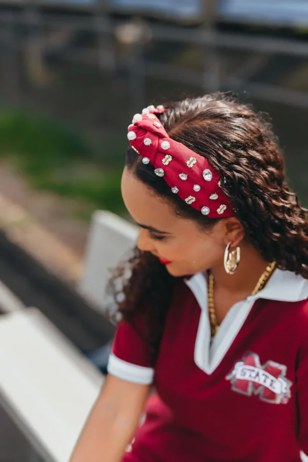 Mississippi State Maroon Logo Headband-Brianna Cannon Best