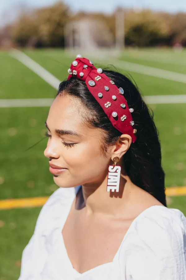 Mississippi State Maroon Logo Headband-Brianna Cannon Best