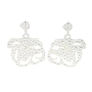 Mississippi State Silver Logo Earring with BC Logo-Brianna Cannon Online