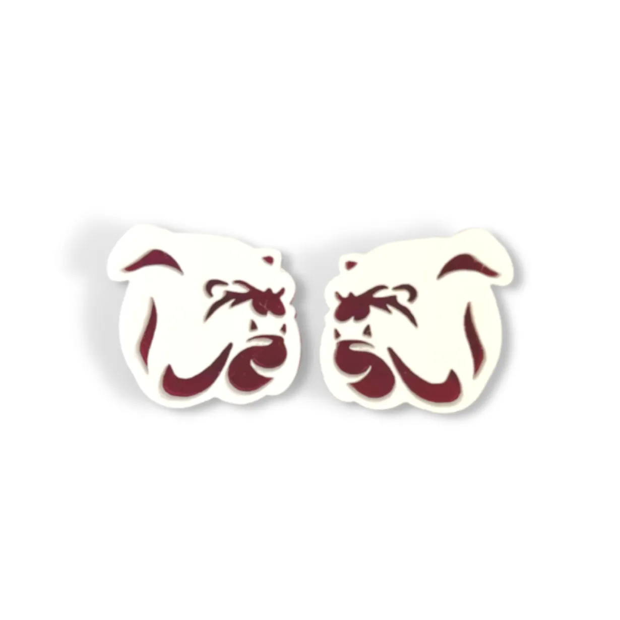 mississippi_state_white_b_0-1.webp Mississippi State White Bulldog Logo Studs-Brianna Cannon Sale