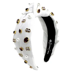 Mississippi State White Logo Headband-Brianna Cannon New