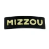 Missouri Black MIZZOU Rectangle Barrette Clip-Brianna Cannon Clearance