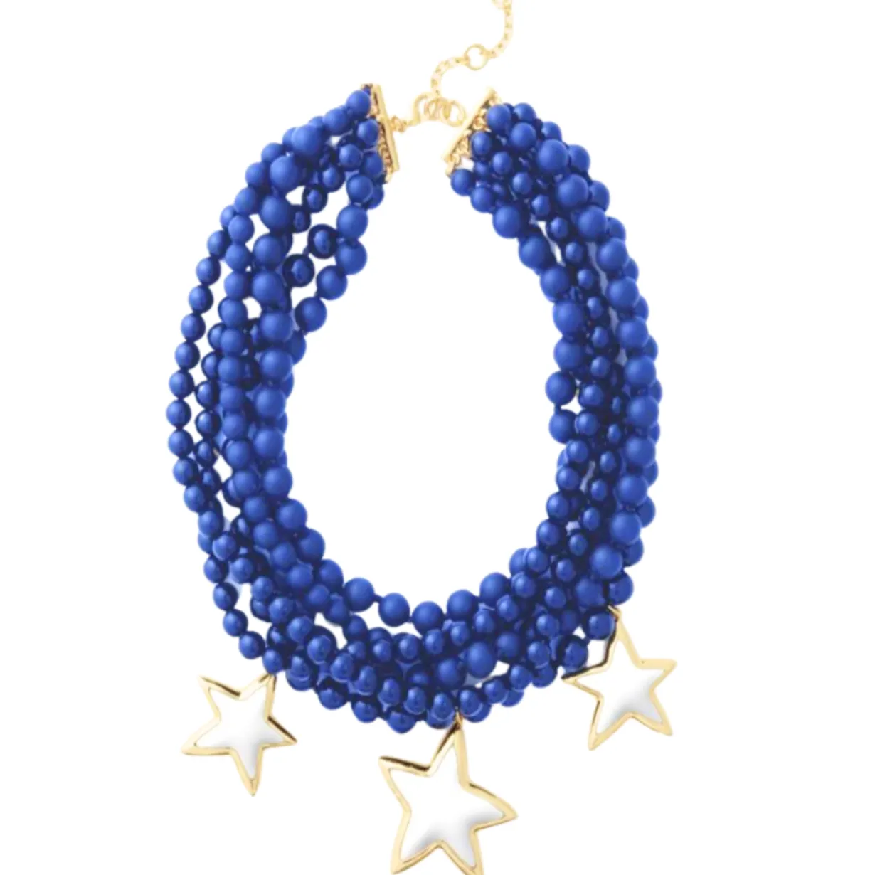 multi_strand_blue_necklac_0.webp Multi Strand Blue Necklace with Stars-Brianna Cannon New